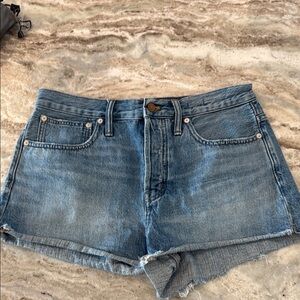 Madewell Relaxed Denim Blue Women's Shorts